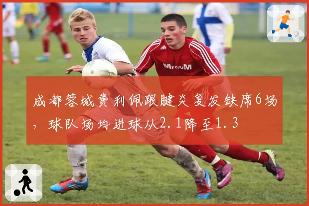 成都蓉城费利佩跟腱炎复发缺席6场，球队场均进球从2.1降至1.3